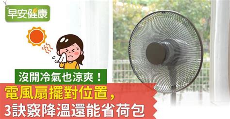 電風扇擺放|沒開冷氣也涼爽！電風扇擺對位置，3訣竅降溫還能省。